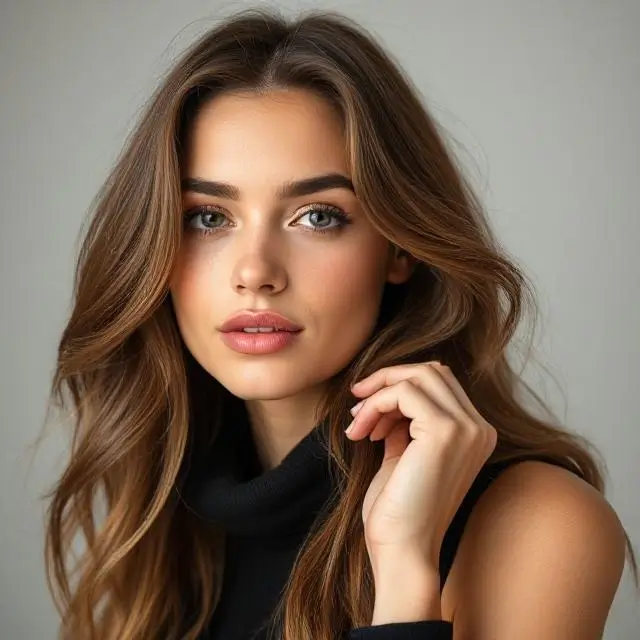 A model showing personality and confidence