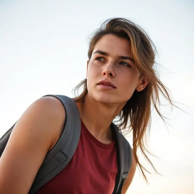 Aspiring model looking towards the future